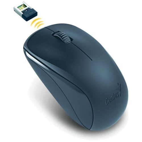 Genius Egér - NX-7000 (Vezeték nélküli, USB, 3 gomb, 1200 DPI, BlueEye, fekete)