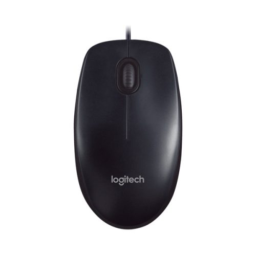 Logitech Egér - M90 (Vezetékes, Optikai, USB, 1000 DPI, fekete)