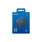 Samsung Külső SSD 4TB - MU-PC4T0T/WW (T7 external, szürke, USB 3.2, 4TB)