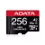 ADATA MicroSD kártya - 256GB microSDXC UHS-I U3 Class10 A2 V30S High Endurance (R/W: 100/85 MB/s, 24/7 record) + adapter
