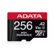 ADATA MicroSD kártya - 256GB microSDXC UHS-I U3 Class10 A2 V30S High Endurance (R/W: 100/85 MB/s, 24/7 record) + adapter
