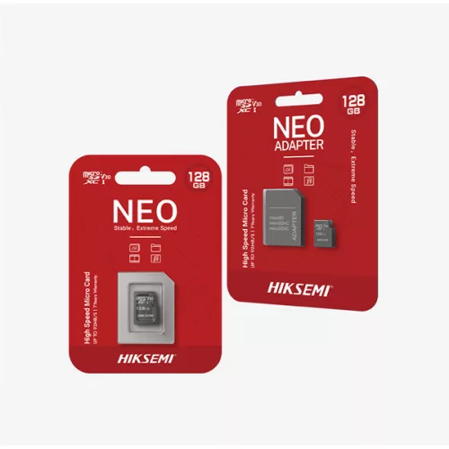 Hikvision HIKSEMI MicroSD kártya - NEO 64GB microSDXC, Class 10 and UHS-I, TLC (adapter nélkül)