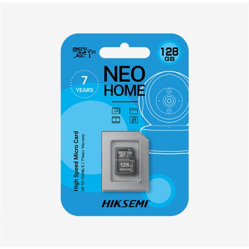 Hikvision HIKSEMI MicroSD kártya - NEO HOME 64GB microSDXC™, Class 10 and UHS-I, TLC (adapter nélkül)