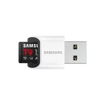 Samsung Memóriakártya - MB-MH128TB/WW (T9, 128GB, microSDXC, UHS-I, U3, V30, A2, R200/W130, USB kártyaolvasó)