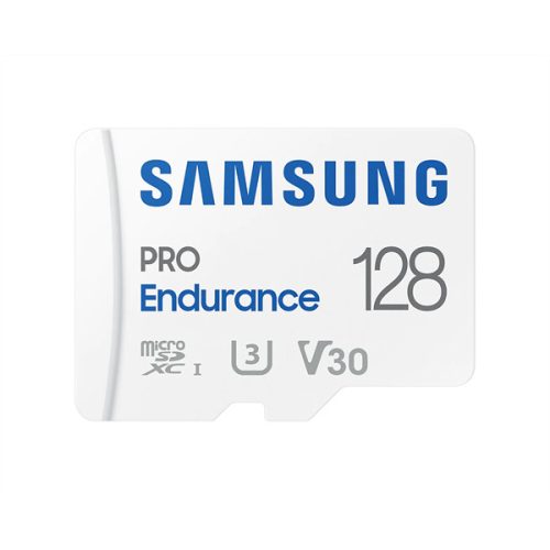 Samsung MicroSD kártya - 128GB MB-MJ128KA/EU (PRO Endurance, Class10, R100/W40, adapter, 128GB)