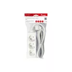 Equip Hálózati Elosztó - 245550 (3 Schuko, Max.: 3500W, 1,5m kábel, fehér)