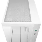 DeepCool Számítógépház - CG330 3F WH (fehér, ablakos, 3x12cm A-RGB, BTF, mATX, 2xUSB3.0, 1xUSB2.0)