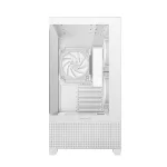 DeepCool Számítógépház - CG380 3F WH (fehér, ablakos, 3x12cm A-RGB, BTF, mATX, 2xUSB3.0, 1xUSB2.0)