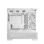DeepCool Számítógépház - CG380 3F WH (fehér, ablakos, 3x12cm A-RGB, BTF, mATX, 2xUSB3.0, 1xUSB2.0)