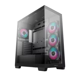   DeepCool Számítógépház - CG580 4F (fekete, ablakos, 4x12cm A-RGB, BTF, ATX, 2xUSB3.0, 1xUSB2.0)