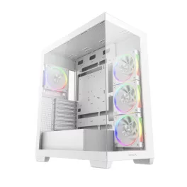   DeepCool Számítógépház - CG580 4F WH V2 (fehér, ablakos, 4x12cm A-RGB, BTF, ATX, 2xUSB3.0, 1xUSB2.0)