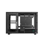 DeepCool Számítógépház - CH260 (fekete, Mini-ITX/Micro ATX (BTF), 2xUSB3.0, Type-C, fekete)