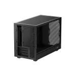 DeepCool Számítógépház - CH260 (fekete, Mini-ITX/Micro ATX (BTF), 2xUSB3.0, Type-C, fekete)