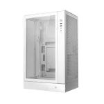 DeepCool Számítógépház - CH270 DIGITAL WH (fekete, Mini-ITX/Micro-ATX (BTF), 2xUSB3.0, Type-C, fehér)