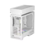 DeepCool Számítógépház - CL6600 WH (fehér, 1x360cm AIO vízhűtés,  2x120mm A-RGB, ATX, 2xUSB3.0, 1xUSB-C)