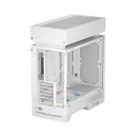 DeepCool Számítógépház - CL660 WH (fehér, 2x120mm A-RGB, ATX, 2xUSB3.0, 1xUSB-C)