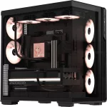 Formula Számítógépház - Crystal Z7 PA Black (fekete, ablakos, 5x12cm venti, EATX, 1xUSB3.0, 1xType-C)