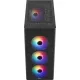 Formula Számítógépház - FG-06 AR (fekete, ablakos, 4x12cm ARGB venti, mATX, 1xUSB3.0, 2xUSB2.0)
