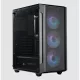 KEEP OUT Számítógépház - XC-200 MESH (fekete, ablakos, 3x12cm RGB venti, ATX, 2xUSB2.0, 1xUSB3.0)