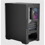 KEEP OUT Számítógépház - XC-201 GLASS (fekete, ablakos, 4x12cm ARGB venti, microATX, 1xUSB2.0, 1xUSB3.0)