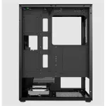 KEEP OUT Számítógépház - XC-210 GLASS (fekete, ablakos, 4x12cm ARGB venti, ATX, 2xUSB2.0, 1xUSB3.0)