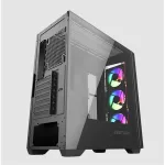 KEEP OUT Számítógépház - XC-500 GLASS (fekete, ablakos, 3x12cm ARGB venti, EATX, microATX, 2xUSB2.0, 1xUSB3.0)