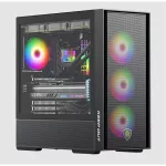 KEEP OUT Számítógépház - XC-805 MESH (fekete, ablakos, 6x12cm ARGB venti, microATX, 2xUSB2.0, 2xUSB3.0)