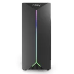 NJOY Számítógépház -  ANIL (fekete, ablakos, ATX, 1x12cm, 2xUSB2.0, 1x USB3.0)