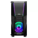 NJOY Számítógépház -  FORT (fekete, ablakos, ATX, 2x12cm, 1xUSB2.0, 2xUSB3.0)