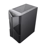 Spirit of Gamer Számítógépház - CLONE 3 Black (fekete, ablakos, 2x12cm ventilátor, alsó táp,  ATX, 1xUSB3.0, 2xUSB2.0)