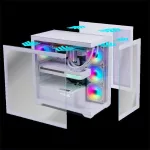 Spirit of Gamer Számítógépház - SPARK Arctic (fehér, ablakos, 6x12cm ventilátor, alsó táp,  ATX, 2xUSB3.0, 1xUSB-C)