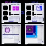 Spirit of Gamer Számítógépház - SPARK Arctic (fehér, ablakos, 6x12cm ventilátor, alsó táp,  ATX, 2xUSB3.0, 1xUSB-C)