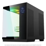 Spirit of Gamer Számítógépház - VIPER CRX Black (fekete, ablakos, 6x12cm ventilátor, alsó táp,  ATX, 1x USB-C, 2x USB-A)