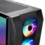 Spirit of Gamer Számítógépház - Rogue VI RGB (fekete, ablakos, 4x12cm ventilátor, alsó táp,  ATX, 1xUSB3.0, 2xUSB2.0)