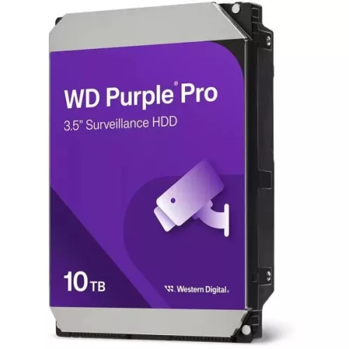 Western Digital Belső HDD 3.5" 10TB - WD102PURP (7200rpm, 512 MB puffer, SATA3 - Purple Pro)