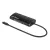 Manhattan USB HUB- USB-C Male to HDMI, 3db USB-A Ports, USB-C, Gigabit RJ45 Port és SD/MicroSD