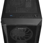 Everest Számítógépház - X-RACER (fekete; üveg; ATX; alsó táp; 4x120mm LED, 1xUSB3.0 + 2xUSB2.0)