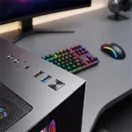 Rampage Számítógépház - NOVA (fekete; üveg; ATX; 9,17" TFT kijelző, 7x120mm RGB, 1xUSB3.0 + 1xUSB2.0)