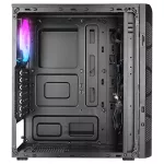 Everest Számítógépház - CREST V1 (fekete; üveg; ATX; alsó táp; 4x120mm RGB, 1xUSB3.0 + 2xUSB2.0)