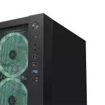 Rampage Számítógépház - VEGA V2 (fekete; üveg; mATX; alsó táp; 4x120mm RGB, 1xUSB3.0 + 2xUSB2.0)