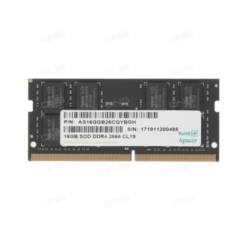 Apacer Memória Notebook - 16GB DDR4 (2666MHz, CL19, 1.2V)
