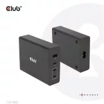 Club 3D Hálózati Adapter - CAC-1906 (132W GaN, 2x USB-A, 2x USB-C, PD3.0, 4 csatlakozó)