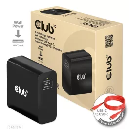   Club 3D Hálózati Adapter - CAC-1914EU (140W, GaN USB-C, PD 3.1)