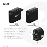 Club 3D Hálózati Adapter - CAC-1914EU (140W, GaN USB-C, PD 3.1)