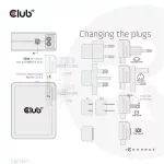 Club 3D Hálózati Adapter - CAC-1917 (140W GaN, 3x USB-C, 1x USB-A, PD3.1, 4 csatlakozó)