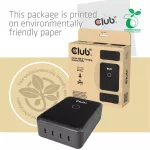 Club 3D Hálózati Adapter - CAC-1933 (240W GaN, 4x USB-C, PD3.1, PPS + LED kijelző)