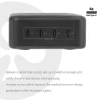 Club 3D Hálózati Adapter - CAC-1933 (240W GaN, 4x USB-C, PD3.1, PPS + LED kijelző)