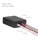 Club 3D Hálózati Adapter - CAC-1933 (240W GaN, 4x USB-C, PD3.1, PPS + LED kijelző)