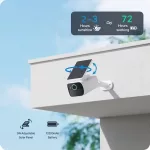 Safemo IP wifi csőkamera - SC1 (4K Ultra HD, 8MP, IP65, mikrofon, hangszóró, 8GB, 13200mAh, SolarP 1,7W, 24/7)