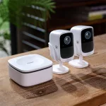 Safemo IP wifi csempekamera szett - SK012 (4K Ultra HD, IP65, mikrofon, hangszóró, 32GB, 6400mAh, SolarP 5W, 24/7)